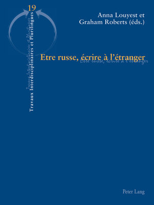 cover image of Etre russe, écrire à létranger